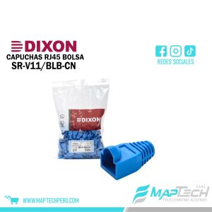 BOLSA CAPUCHA PLUG RJ45 AZUL X 100 UNID DIXON