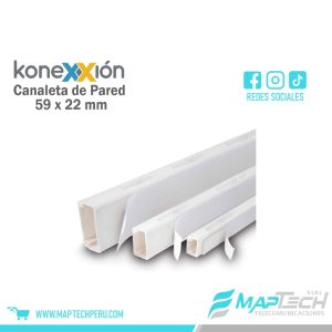 Canaleta de pared Adhesiva 59x22 Konexxion