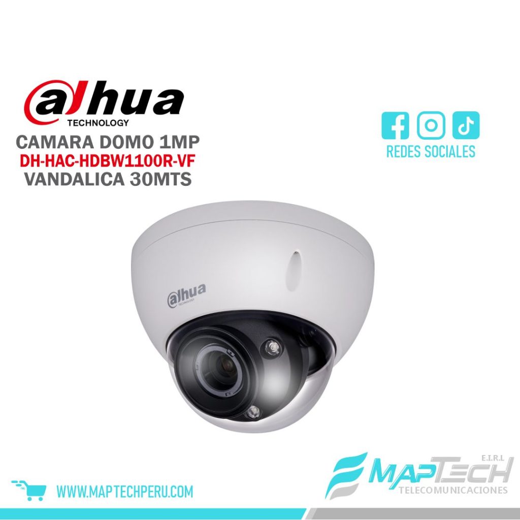 CAMARA ANALOGA DOMO VANDALICA 1MP, LENTE VARIFOCAL, DISTANCIA 30 MTS, PROTECCION IP67