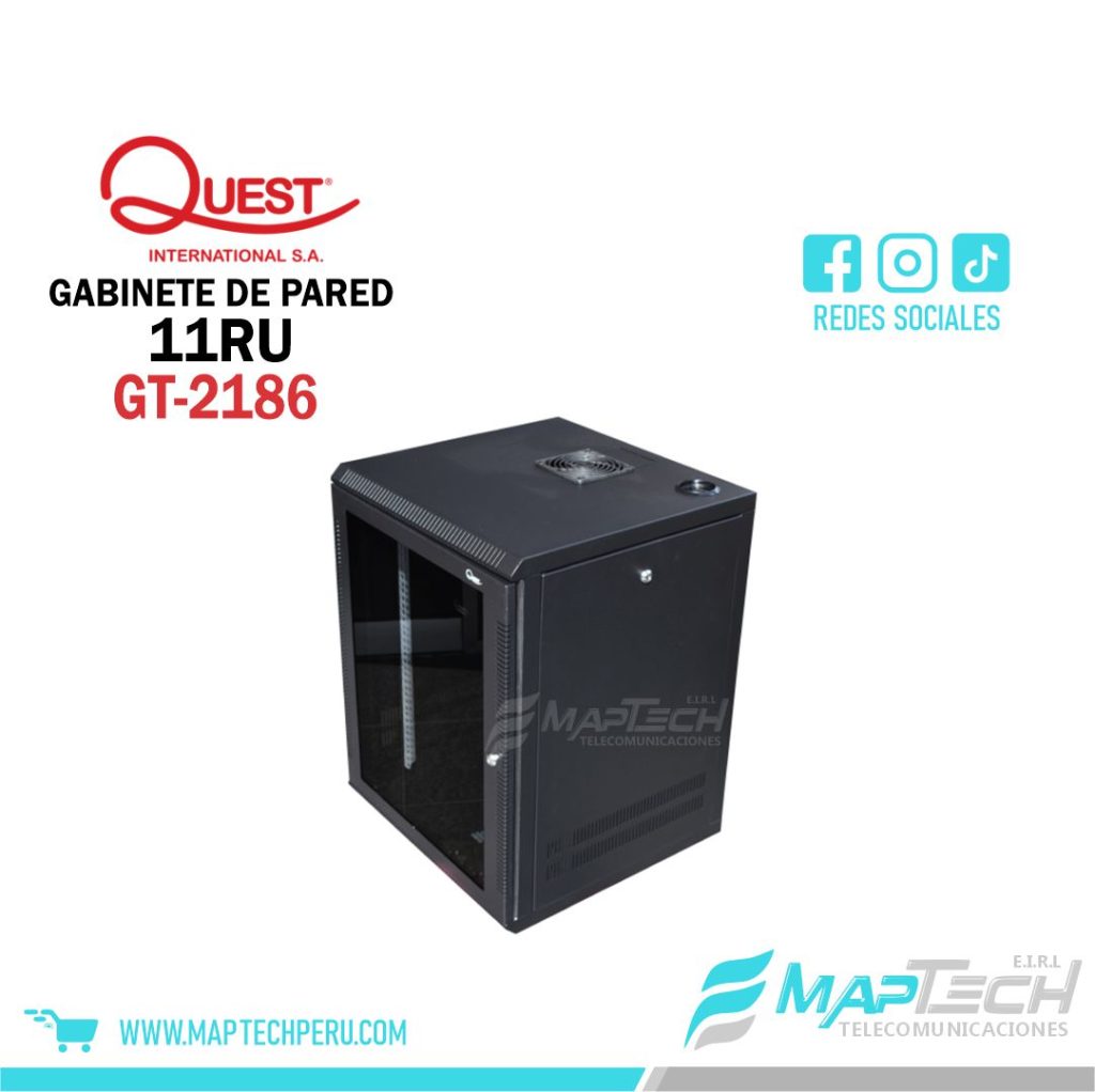 Gabinete de Pared 11RU 551 x 525 x 510mm Quest