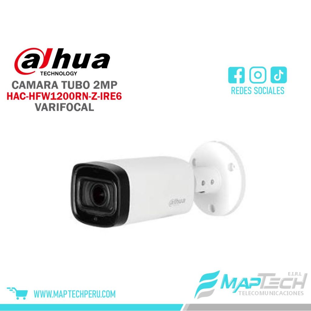 CAMARA ANALOGA TUBO 2MP VARIFOCAL DAHUA