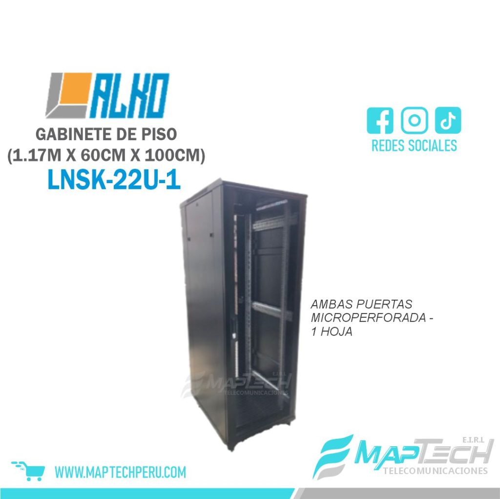 Gabinete de Piso 22RU Puerta Microperforada (1.17X60X100CM) Alko