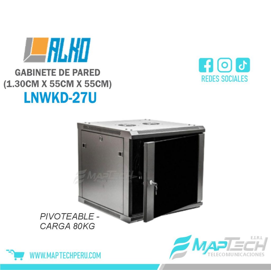 Gabinete de Pared 27RU Pivoteable (1.30X60X55cm) Alko