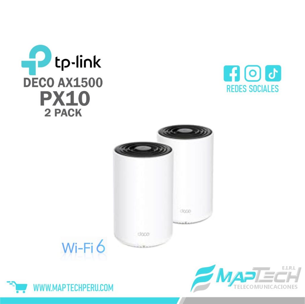 SISTEMA WIFI MESH TP-LINK DECO PX10-2 AX1500 PACK 2