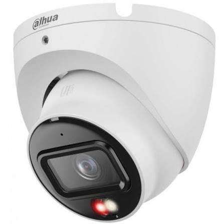 CAMARA IP DOMO EYEBALL 2MP, SMART DUAL LIGHT, DISTANCIA 30 MTS, MICROFONO Y DETECCION DE PERSONAS, PROTECCION IP67, POE DAHUA