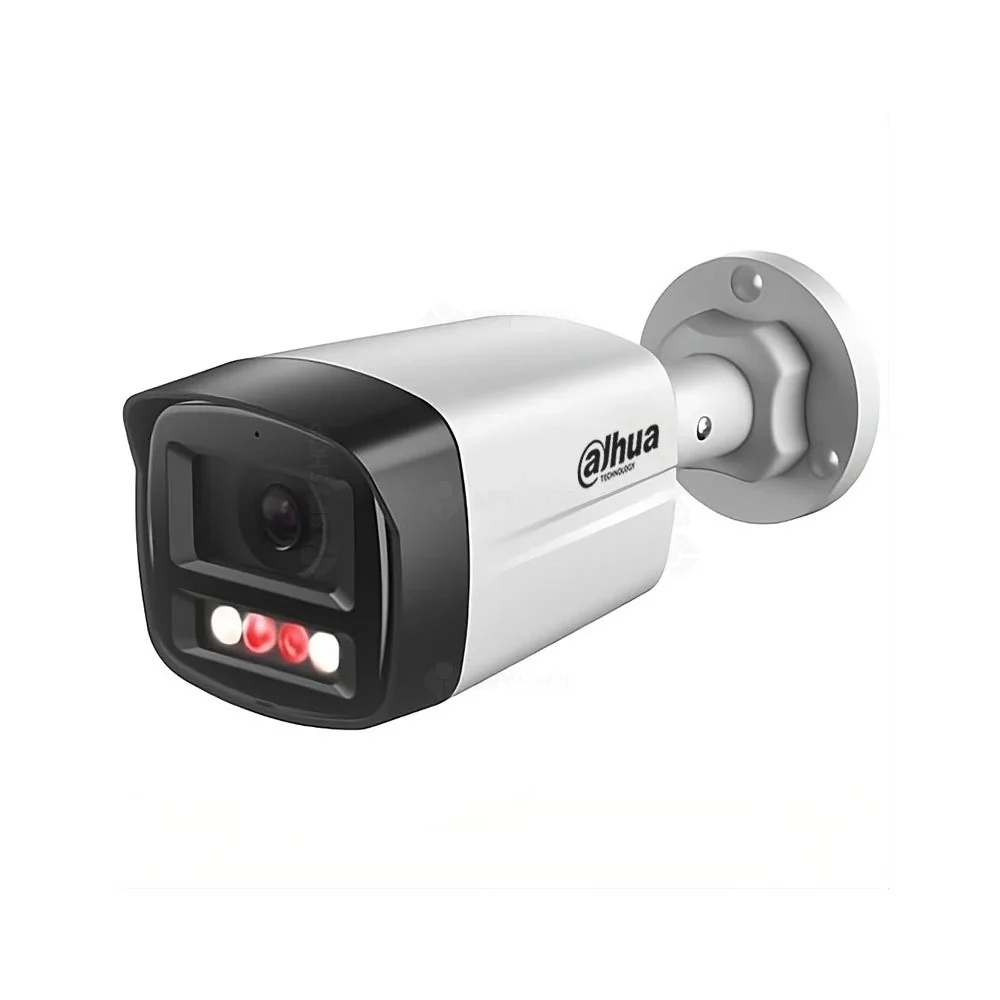 CAMARA IP TUBO 2MP, WIZCOLOR, DISTANCIA 20 MTS, AI-ISP, DETECCION HUMANA Y VEHICULOS, MICROFONO INCORPORADO, PROTECCION IP67, POE DAHUA