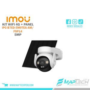 CAMARA AOV PT 5MP, KIT WIFI 4G INCLUYE PANEL SOLAR IMOU
