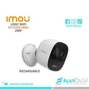 IPC-C26E-IMOU - CAMARA IMOU LOOC - FHD / 2.8MM / 2MP, SOPORTA WI-FI, INC MICROFONO, SOPORTA MEMORIA MICRO SD HASTA 128GB