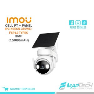 CAMARA 3MP WIFI CON PANEL SOLAR Y BATERIA INTERNA 5000 MAH DAHUA