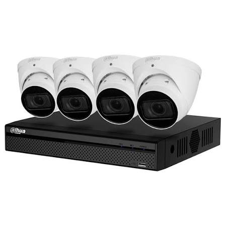 KIT DE CAMARAS IP DOMO 2MP DAHUA