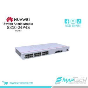 Switch Gigabit Administrable S310-24P4S Capa 3 Stacking S310-24P4S Huawei